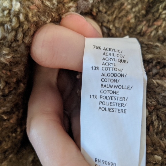 Kensie Green Tweed Cowl Neck Knit Tassel Sweater - Picture 8 of 8